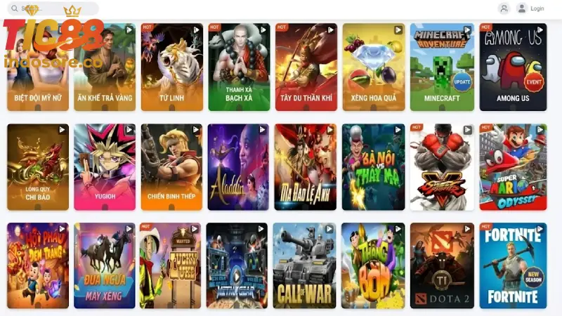 Bảng tổng hợp các tựa game nổ hũ TIC88 ăn khách nhất 2026