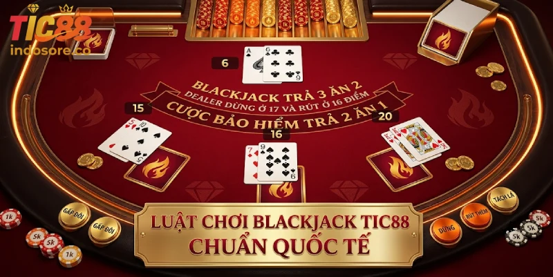 Luật Chơi Blackjack TIC88 Chuẩn Quốc Tế