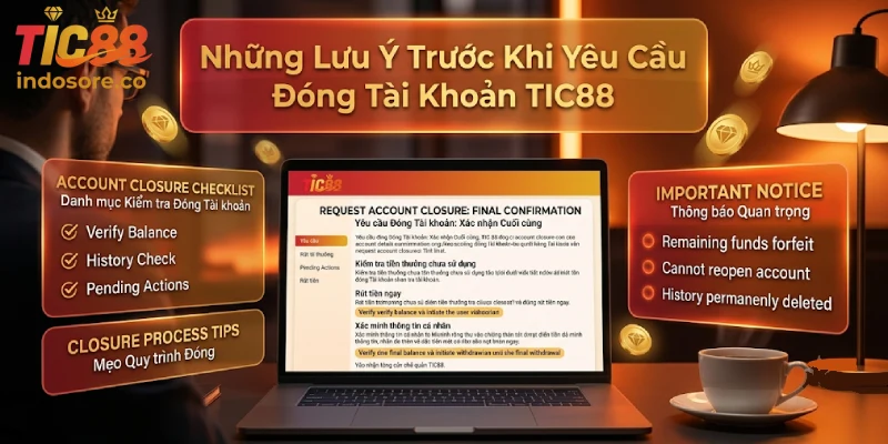 Những Lưu Ý Trước Khi Yêu Cầu Đóng Tài Khoản TIC88
