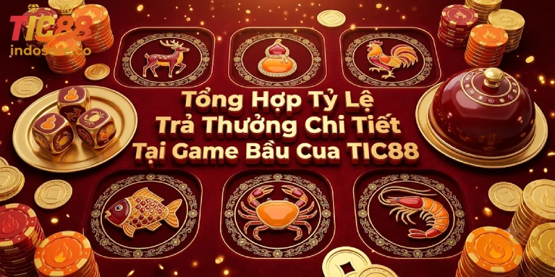 Tổng Hợp Tỷ Lệ Trả Thưởng Chi Tiết Tại Game Bầu Cua TIC88